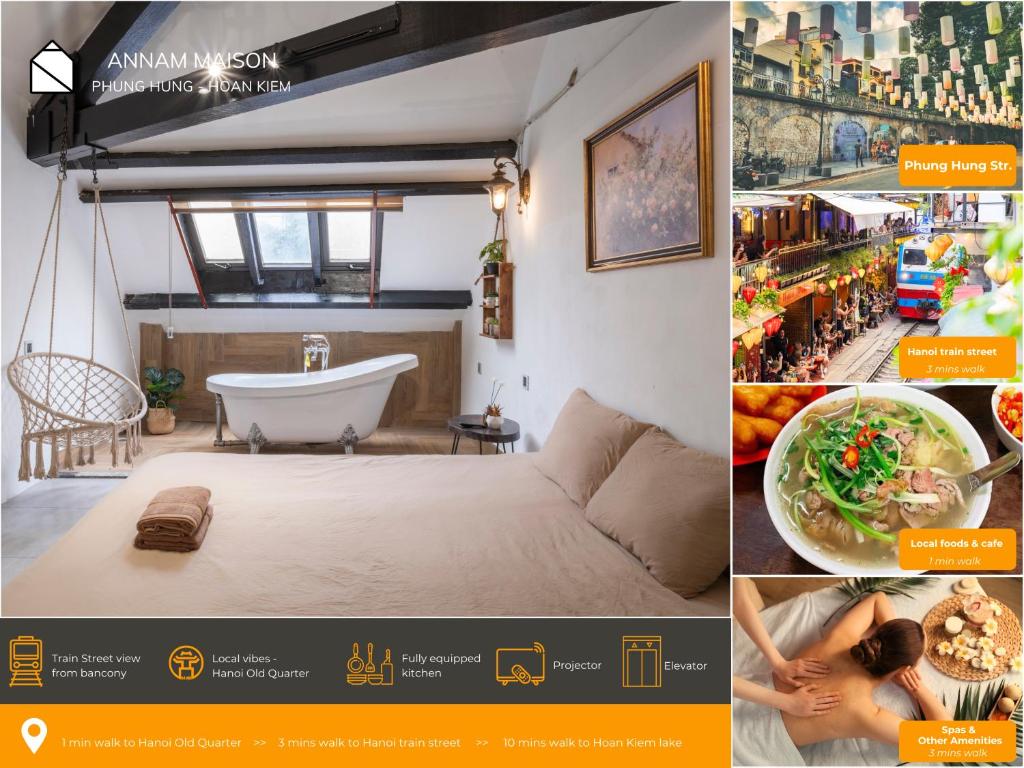 Annam Train Street Unbeatable location Loft Balcony chill Old Quarter – Hanoi